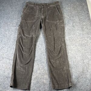 LL Bean Corduroy Pants Mens 34X32 Y2K Brown Pockets Straight Outdoor Gorpcore